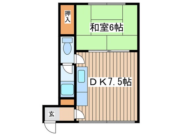 渡辺アパートの物件間取画像